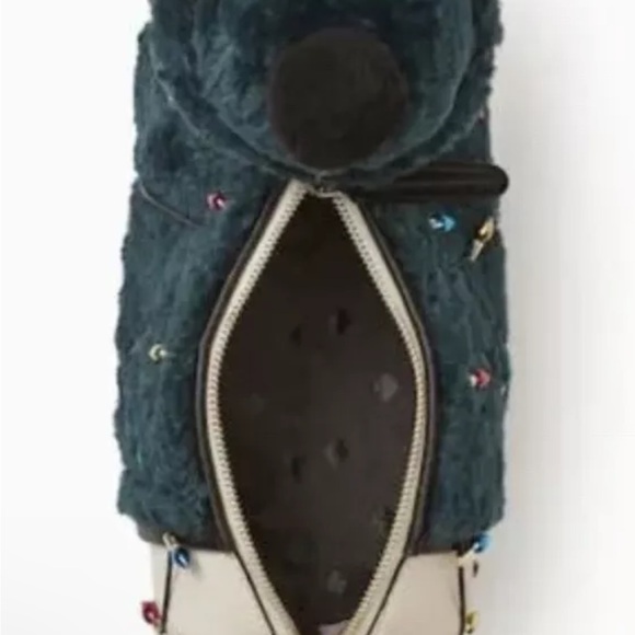 Collectible Kate Spade Dachshund Bag Dog Green Christmas Lights Claude - Picture 4 of 14